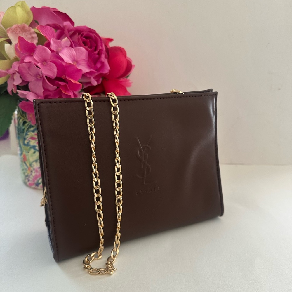 YSL Yves Saint Laurent Beauty Cosmetic Bag Novelty NWT - Picture 4 of 9